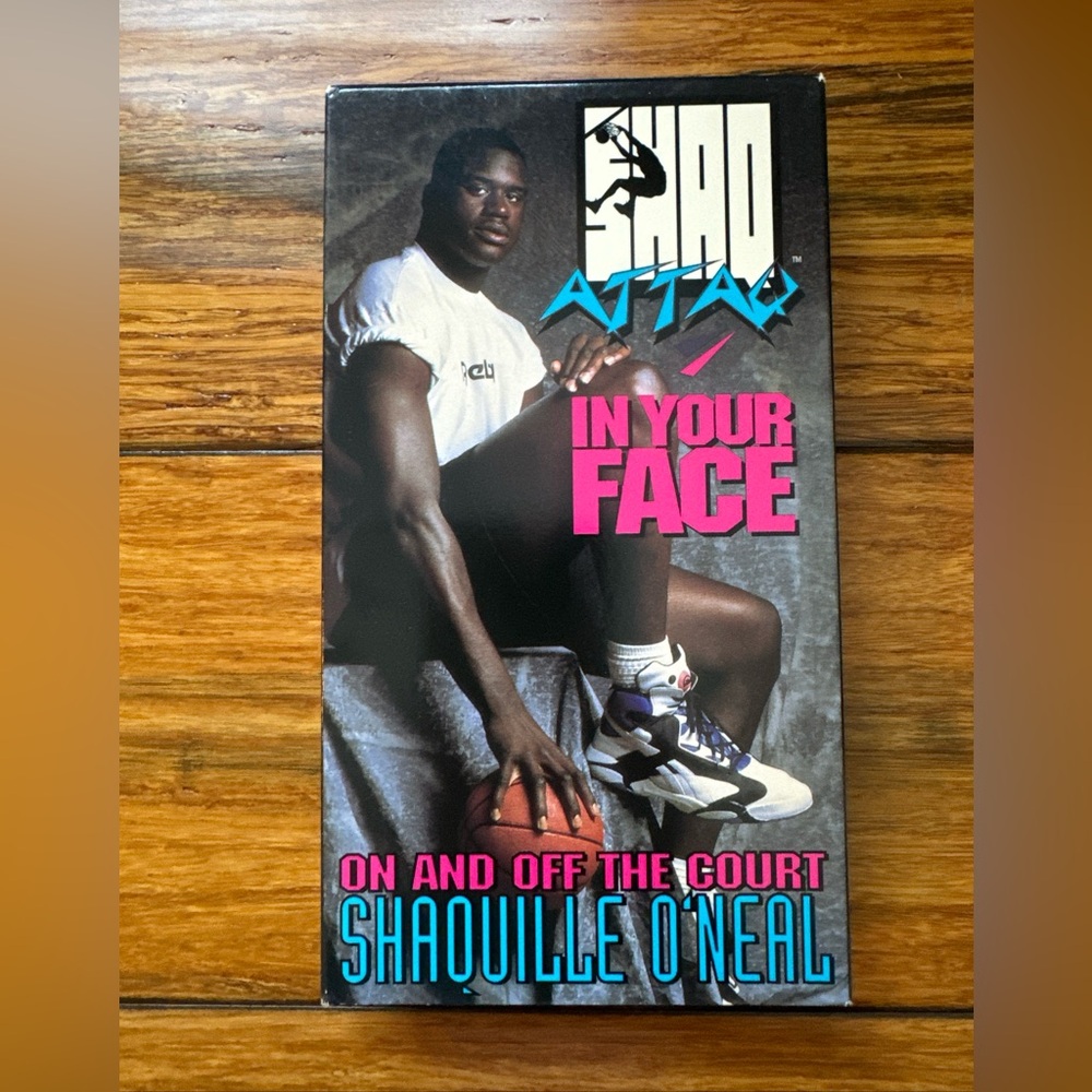 1992 Shaq Attack Attaq In Your Face On and Off the Court VHS Tape Shaq O'Neal